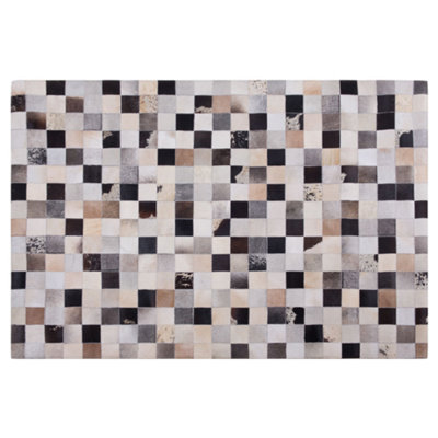 Cowhide Area Rug 160 x 230 cm Brown RIZE