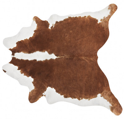 Cowhide Rug 2-3 m² Brown and White NASQU