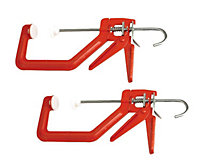 Cox Solo SOL150 150P Pack of 2 x One Handed Plastic Pad G Clamps 150mm 6in