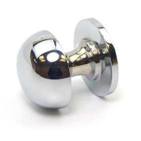 COXWOLD Dome Topped Chrome Cabinet Knob - 32mm Diameter - Pack of 2
