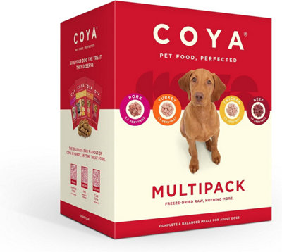 Coya Freeze-Dried Raw 12pk Adult Dog Food - 12 x 150g Multipack