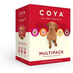 Coya Freeze-Dried Raw 12pk Adult Dog Food - 12 x 150g Multipack