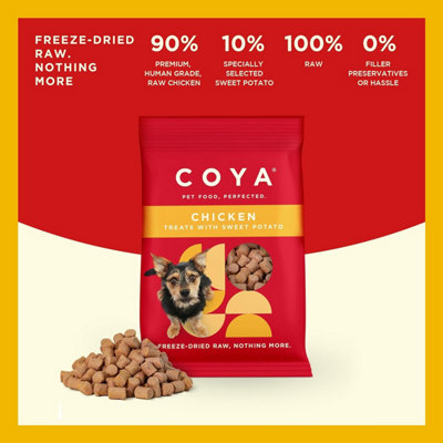 Coya Freeze-Dried Raw 12pk Adult Dog Treats - Chicken - 12 x 40g