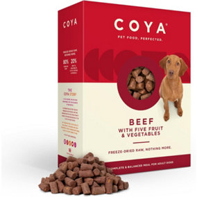Coya Freeze-Dried Raw 3pk Adult Dog Food - Beef - 3 x 750g