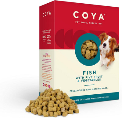 Coya Freeze-Dried Raw 3pk Adult Dog Food - Fish - 3 x 650g