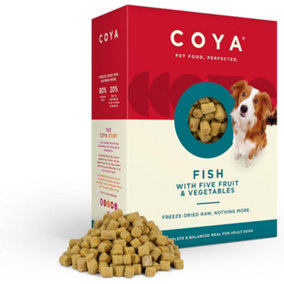 Coya Freeze-Dried Raw 3pk Adult Dog Food - Fish - 3 x 650g