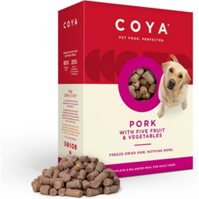 Coya Freeze-Dried Raw 3pk Adult Dog Food - Pork - 3 x 750g