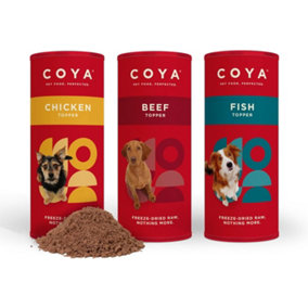 Coya Freeze-Dried Raw 6pk Adult Dog Topper - Variety - 6 x 50g