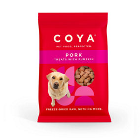 Coya Freeze-Dried Raw Adult Dog Treats - Pork - 40g