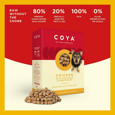Coya Freeze-Dried Raw Complete Adult Dog Food - Chicken - 750g