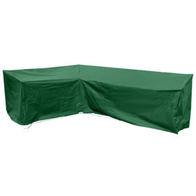 Cozy Bay Large Modular L Shape Sofa Cover in Green