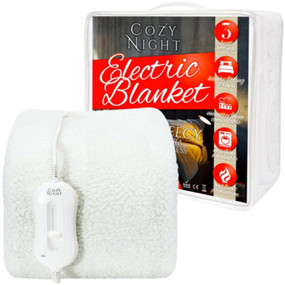 Cozy Night Single Size Electric Blanket Heated with 3 Heat Settings