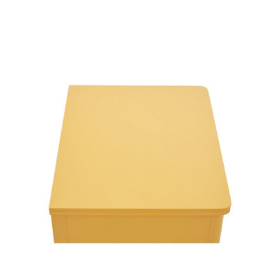 Cozzano 2 Drawer Mustard Bedside Table