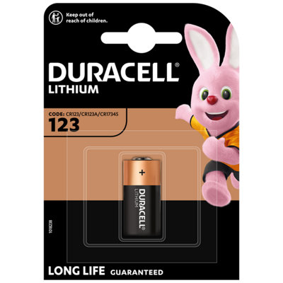 CR123 3v Lithium - Pack of 1 (Duracell)