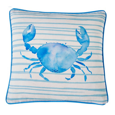 Crab Outdoor/Indoor Water & UV Resistant Filled Cushion