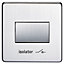 Crabtree 7017/SC Platinum Screwless Low Profile Fan Isolator Switch 3 Pole 6 Amp - Satin Chrome