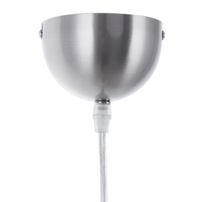 Cracked Gold Foil Round Pendant Lamp - 48cm Diameter, Vintage Metallic Ceiling Light