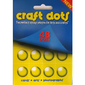 Craft Adhesive Dots Permanent Pack of 48 (2 Packs)