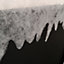 Craft Christmas Fake White Snow Icicle Material 4 x 45cm Drape Material