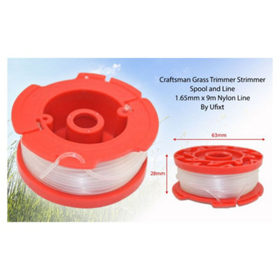 Craftsman Grass Strimmer Trimmer Spool and Line 1.65mm x 9m by Ufixt