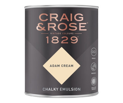 Craig & Rose 1829 Adam Cream Chalky Paint 750ML