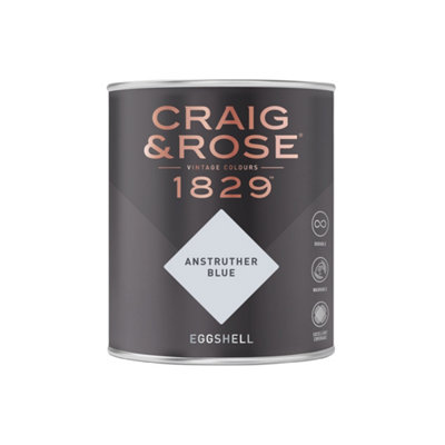 Craig & Rose 1829 Anstruther Blue Eggshell Paint 750ml