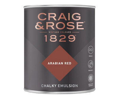 Craig & Rose 1829 Arabian Red Chalky Paint 750ML