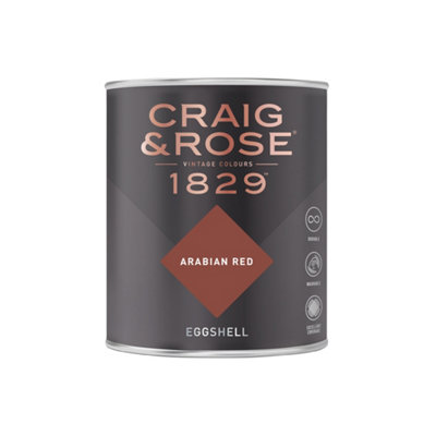 Craig & Rose 1829 Arabian Red Eggshell Paint 750ml