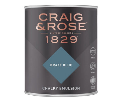 Craig & Rose 1829 Braze Blue Chalky Paint 750ML