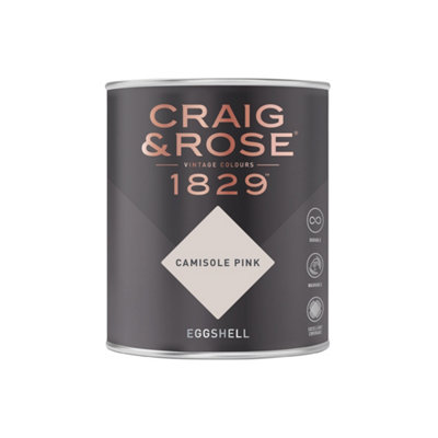 Craig & Rose 1829 Camisole Pink Eggshell Paint 750ml