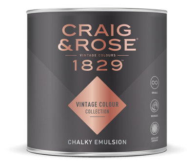 Craig & Rose 1829 Chalky Emulsion Mixed Colour Medici Crimson 1L