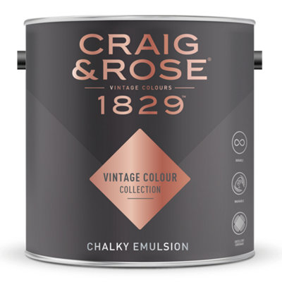 Craig & Rose 1829 Chalky Emulsion Mixed Colour Moorish Yellow 2.5L