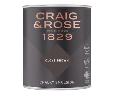 Craig & Rose 1829 Clove Brown Chalky Paint 750ML