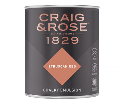 Craig & Rose 1829 Etruscan Red Chalky Paint 750ML