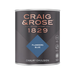 Craig & Rose 1829 Flanders Blue Chalky Paint 750ML