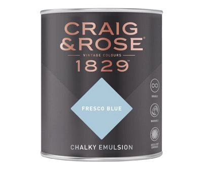 Craig & Rose 1829 Fresco Blue Chalky Paint 750ML