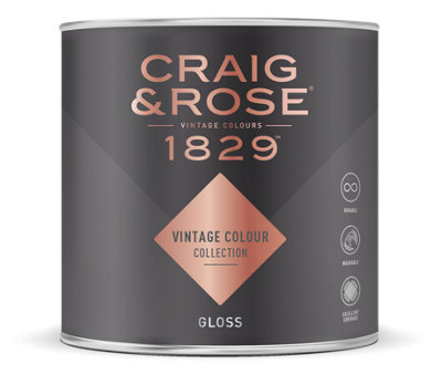 Craig & Rose 1829 Gloss Mixed Colour Pale Mortlake Cream 1L