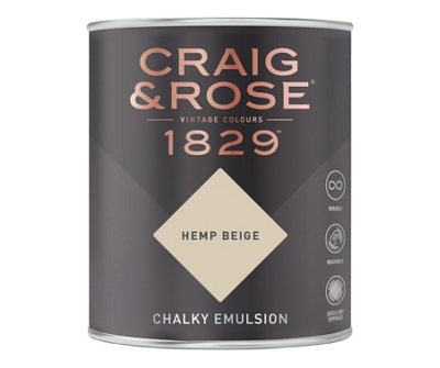 Craig & Rose 1829 Hemp Beige Chalky Paint 750ML