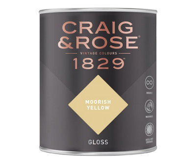 Craig & Rose 1829 Moorish Yellow Gloss Paint 750ml