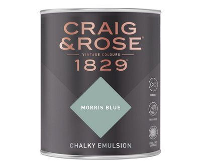 Craig & Rose 1829 Morris Blue Chalky Paint 750ML