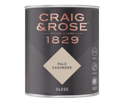 Craig & Rose 1829 Pale Cashmere Gloss Paint 750ml