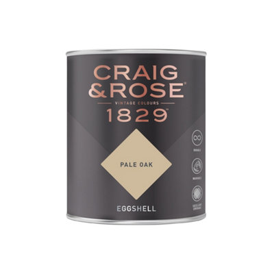 Craig & Rose 1829 Pale Oak Eggshell Paint 750ml