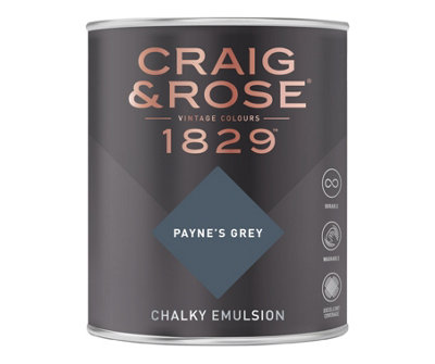 Craig & Rose 1829 Payne's Grey Chalky Paint 750ML