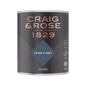 Craig & Rose 1829 Payne's Grey Gloss Paint 750ml