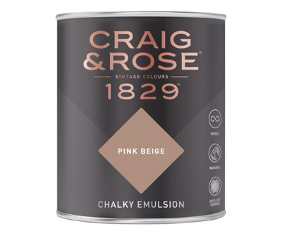 Craig & Rose 1829 Pink Beige Chalky Paint 750ML