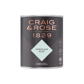 Craig & Rose 1829 Porcelain Blue Eggshell Paint 750ml