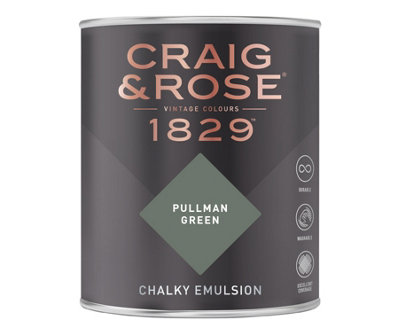 Craig & Rose 1829 Pullman Green Chalky Paint 750ML