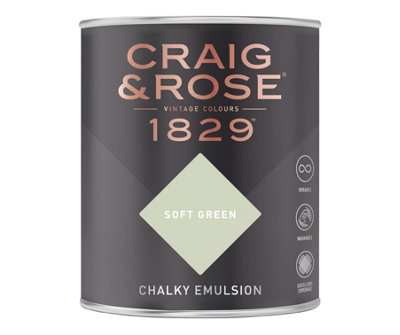 Craig & Rose 1829 Soft Green Chalky Paint 750ML