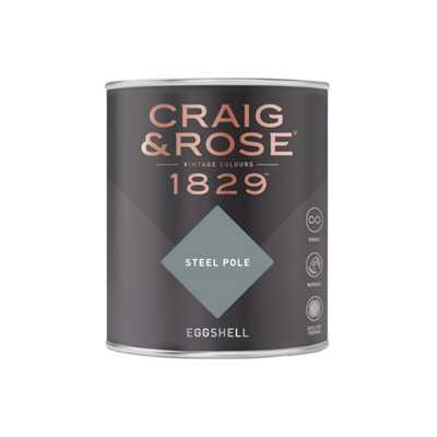 Craig & Rose 1829 Steel Pole Eggshell Paint 750ml