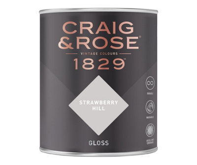 Craig & Rose 1829 Strawberry Hill Gloss Paint 750ml